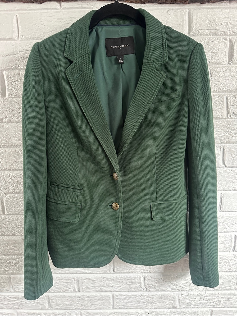 Banana Republic Hunter Green Blazer